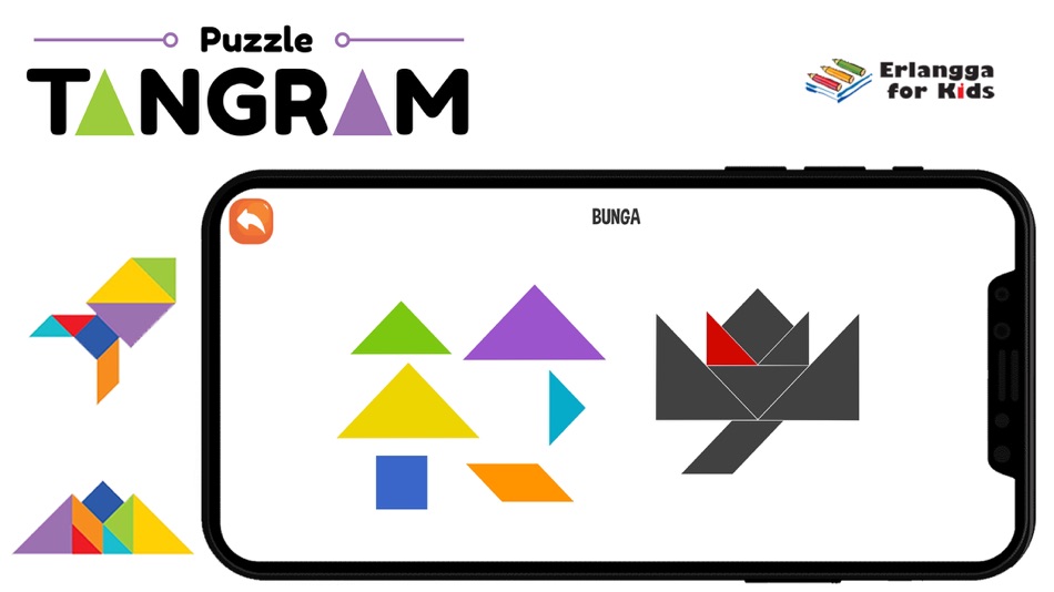 #5. Tangram Puzzle (iOS) By: Erlangga Online