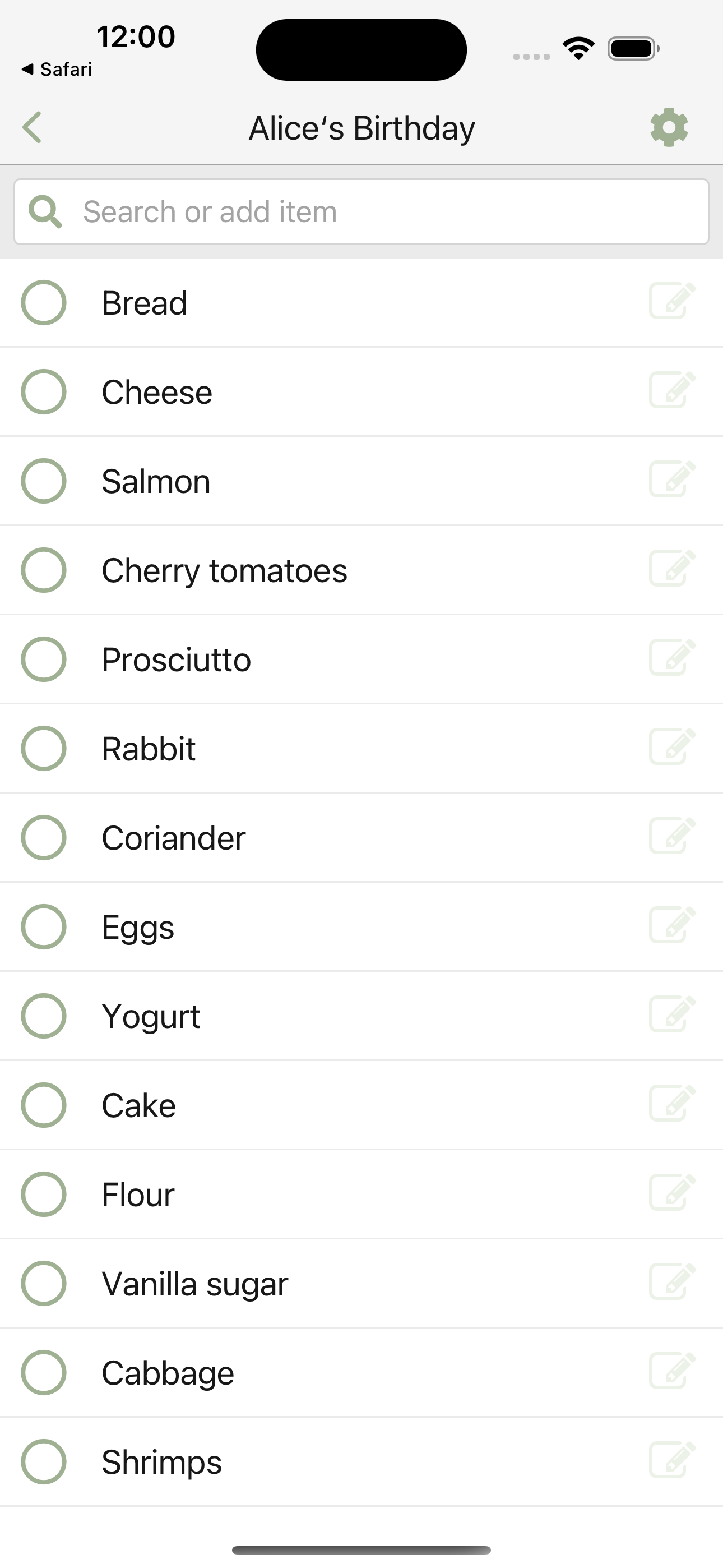 Smart Family Shopping List