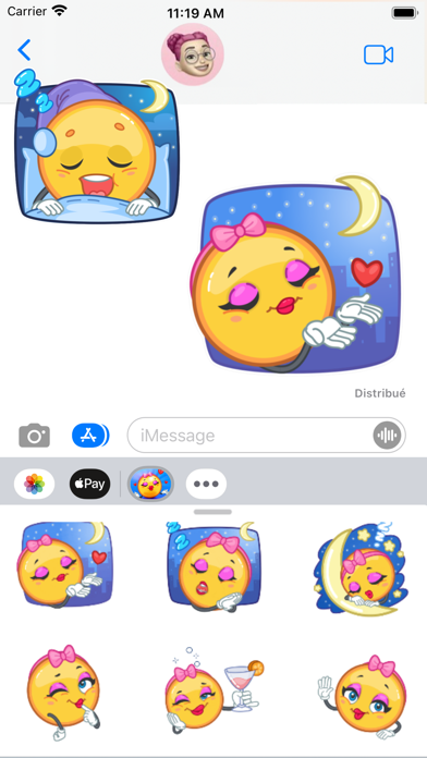 Miss Emoji - Animated Sticker Screenshot