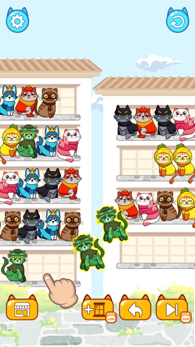 Cat Color Sort Puzzle Screenshot