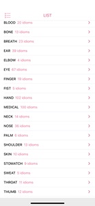 Medical Body idioms in English screenshot #1 for iPhone