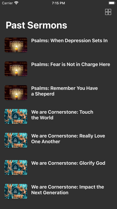 Cornerstone Ministries Connect Screenshot