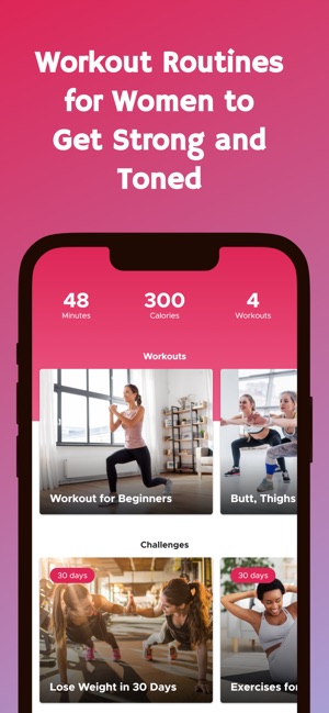 Workout Plan For Women On The App