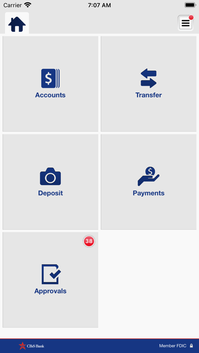 CB&S Bank Business Mobile Screenshot