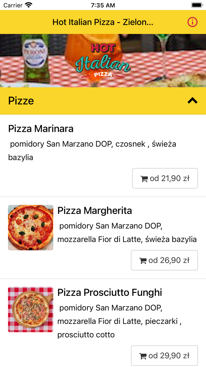 Hot Italian Pizza - Zielona...