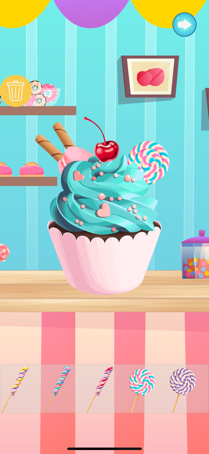 Cupcake Maker -DIY Sweet Games screenshot 3