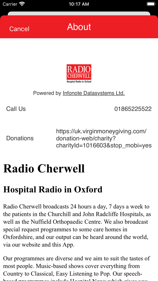 Radio Cherwell - 2.67 - (iOS)