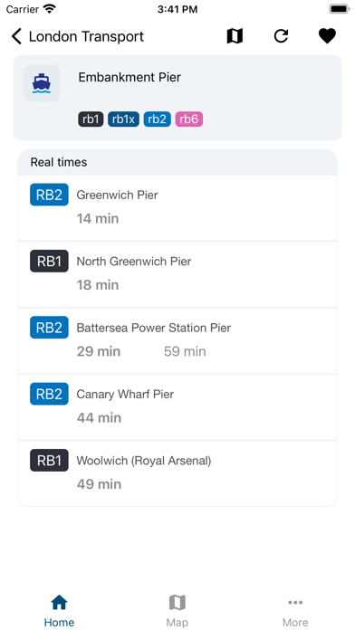 London Transport Live Times Screenshot