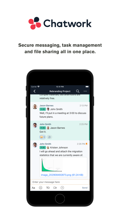 Chatwork - Business Chat App Screenshot