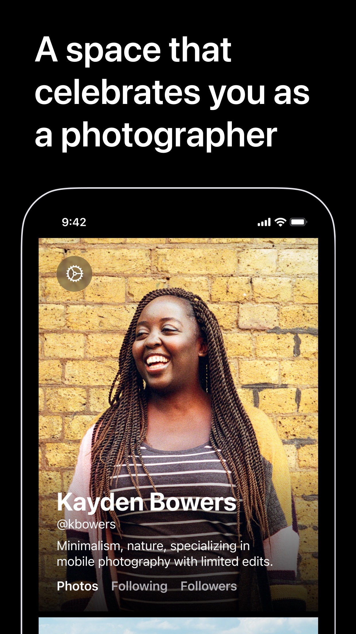 Screenshot do app Glass: Comunidade Fotográfica