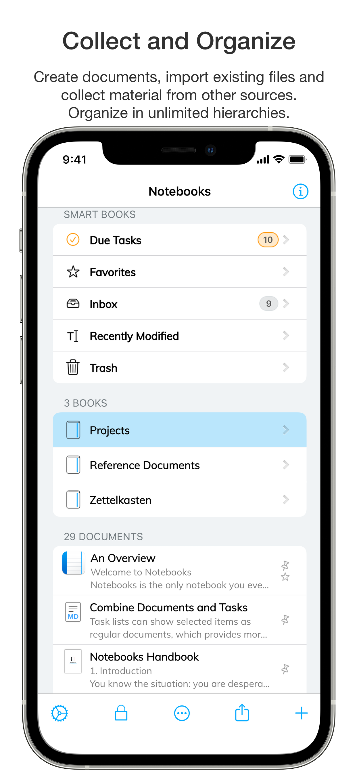 Notebooks – Write and Organize