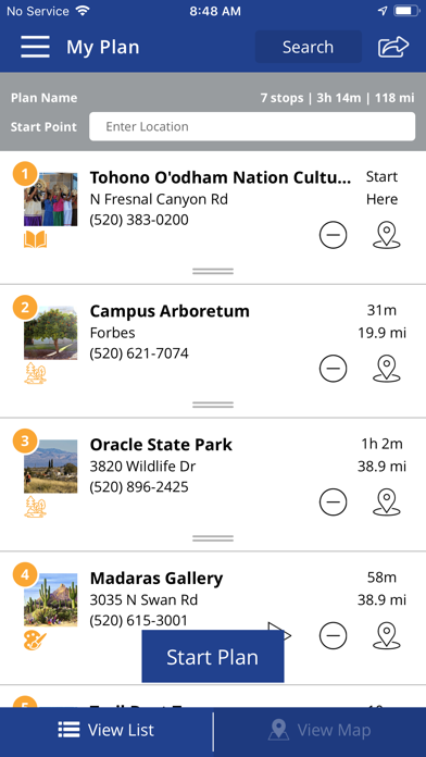 Southern Arizona Attractions Screenshot