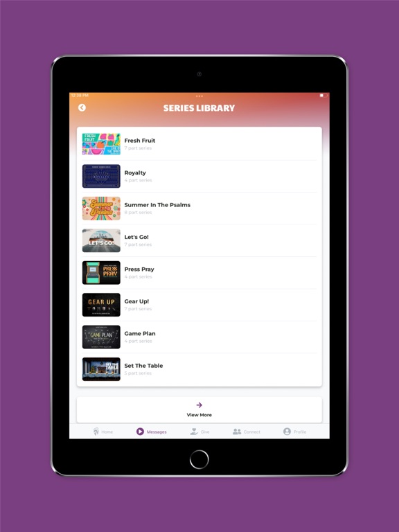 Cottonwood Creek Church iPad screenshot 4 - Lifestyle app