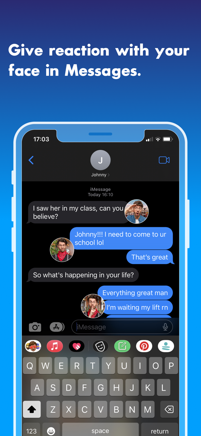 Reactions Send Face Emojis