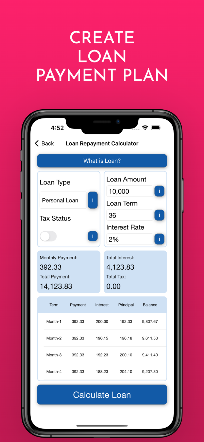 Easy Financial Calculator