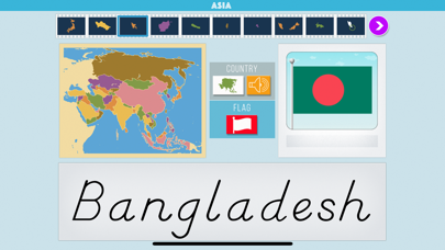 Asia - Montessori Geography Screenshot