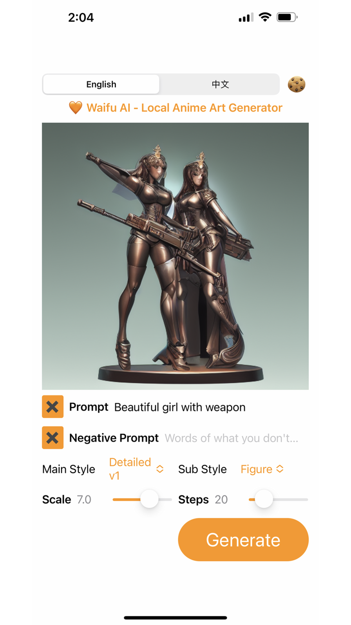 Waifu Art AI - Local Generator