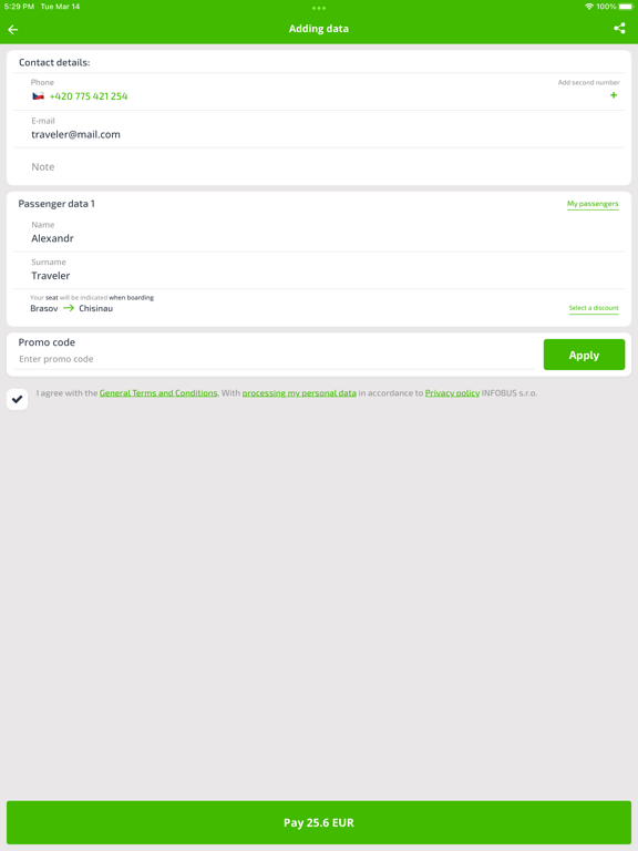 SVS.MD: bus tickets iPad screenshot 4 - Travel app