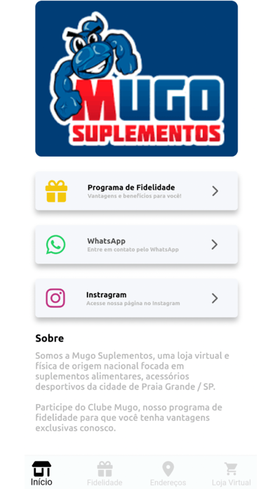 Mugo Suplementos Screenshot