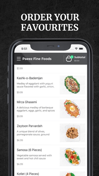 Paeez Fine Foods Screenshot