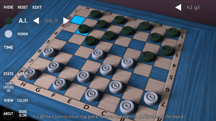 3D Checkers Game
