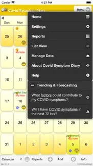 covid symptom diary iphone screenshot 2