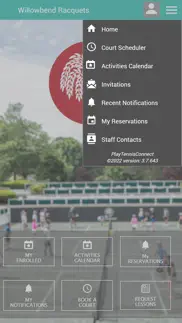 willowbend racquets iphone screenshot 4