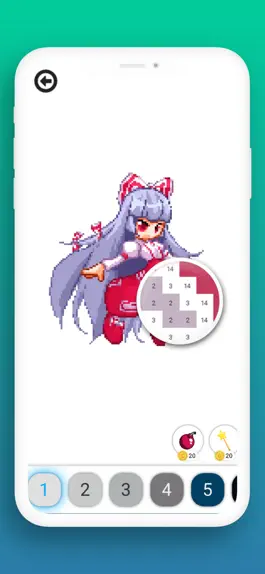 Game screenshot gachaPixel Coloring By Number hack