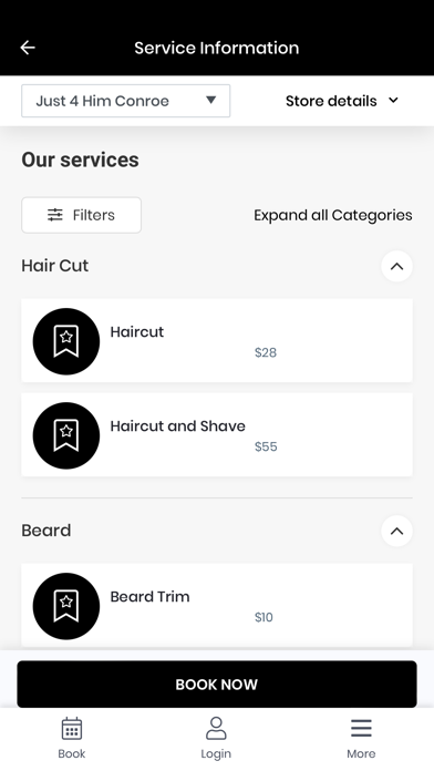 Just 4 Him Haircuts Screenshot