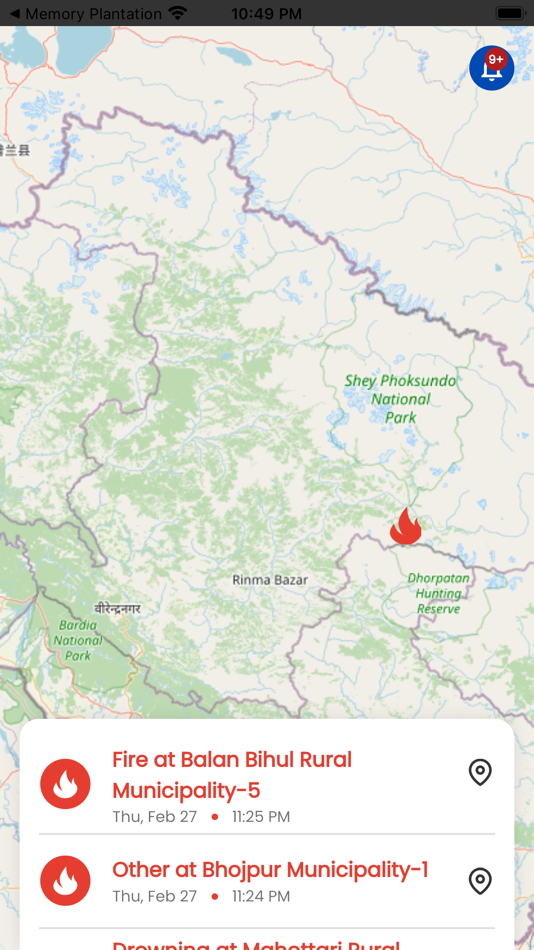 #3. MOITFE Fire Alert (iOS) 由: NITC, Government of Nepal