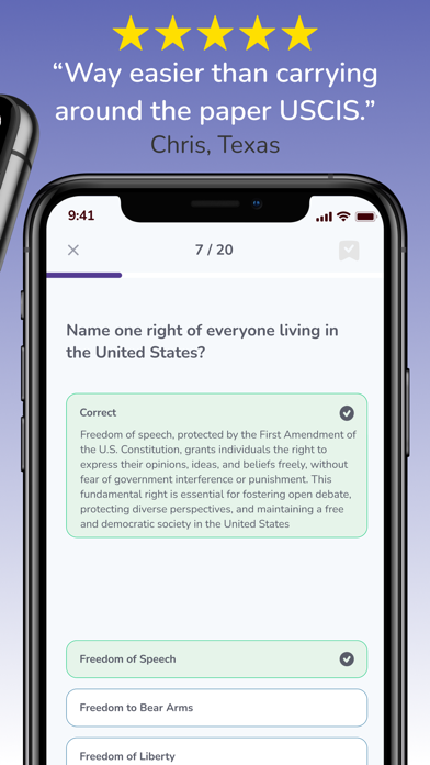 US Citizenship Test | EZ Prep screenshot n.2