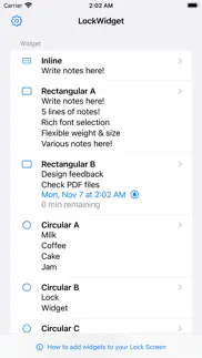 lock widget - sticky notes iphone resimleri 3