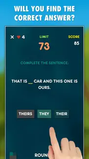 pronouns - grammar test lite iphone screenshot 2