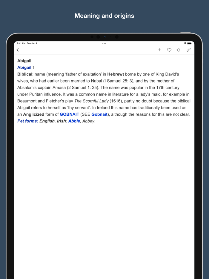 First Name Dictionary