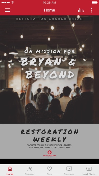 Restoration Church Bryan Screenshot