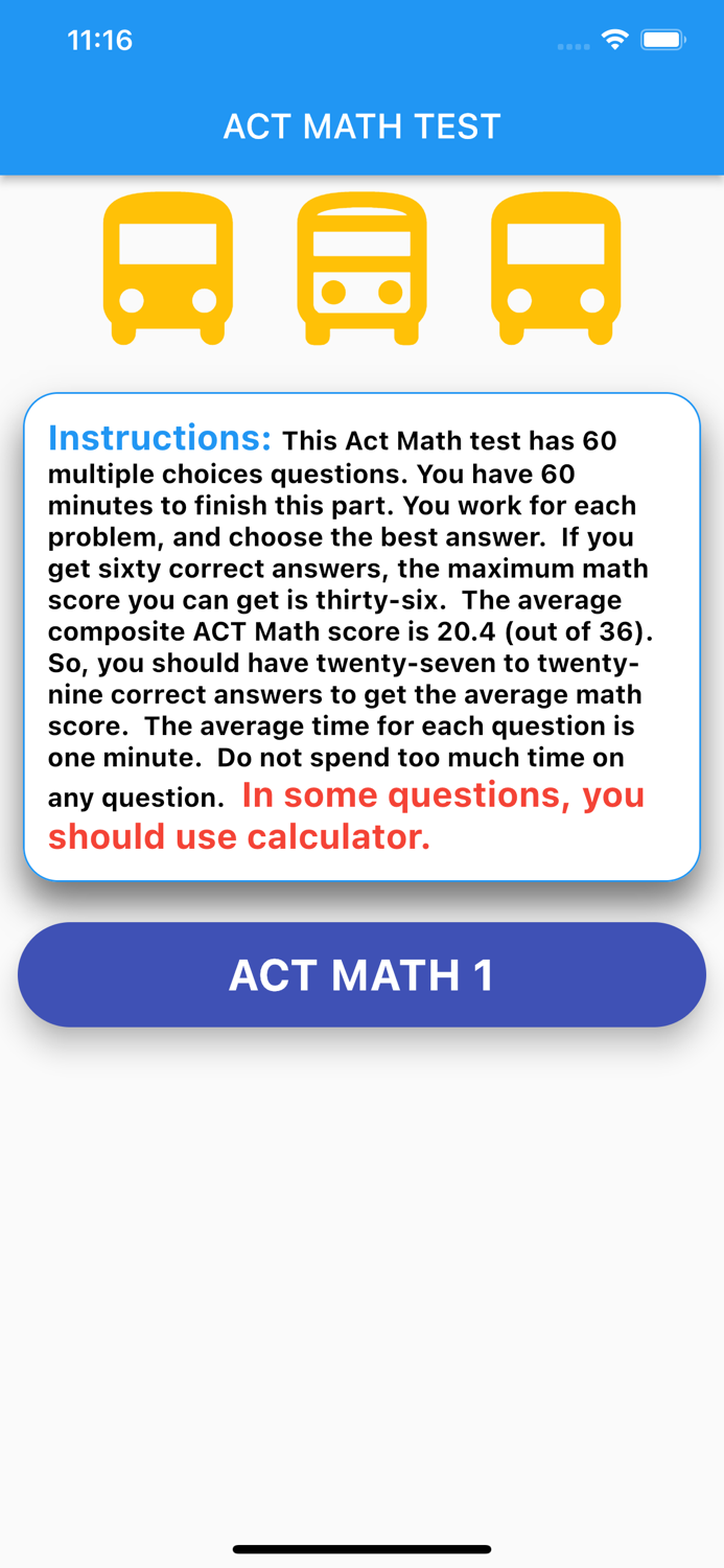 Act Math Test