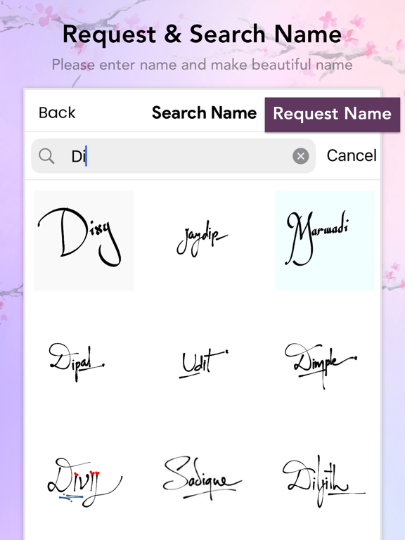 App screenshot