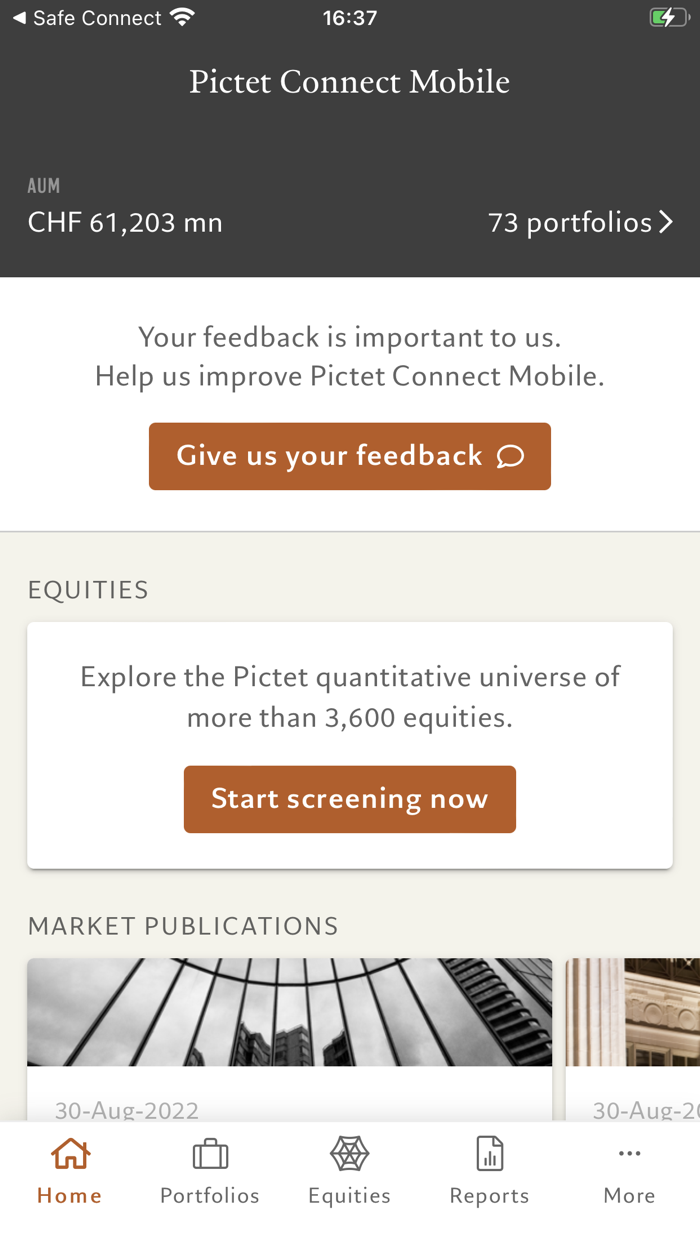 Pictet Connect Mobile