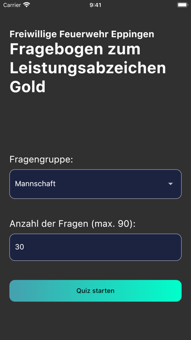 Leistungsabzeichen Gold Quiz Screenshot