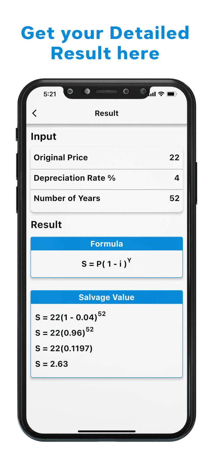 Depreciation Value Calculator