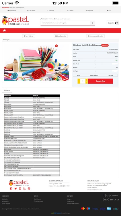 Pastel Kırtasiye B2B