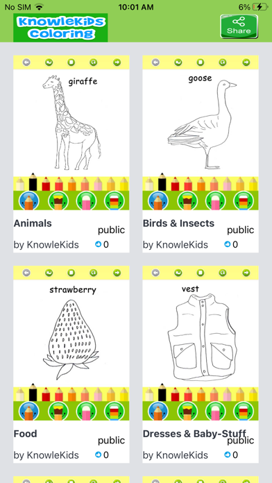 KnowleKids Coloring Lite Screenshot