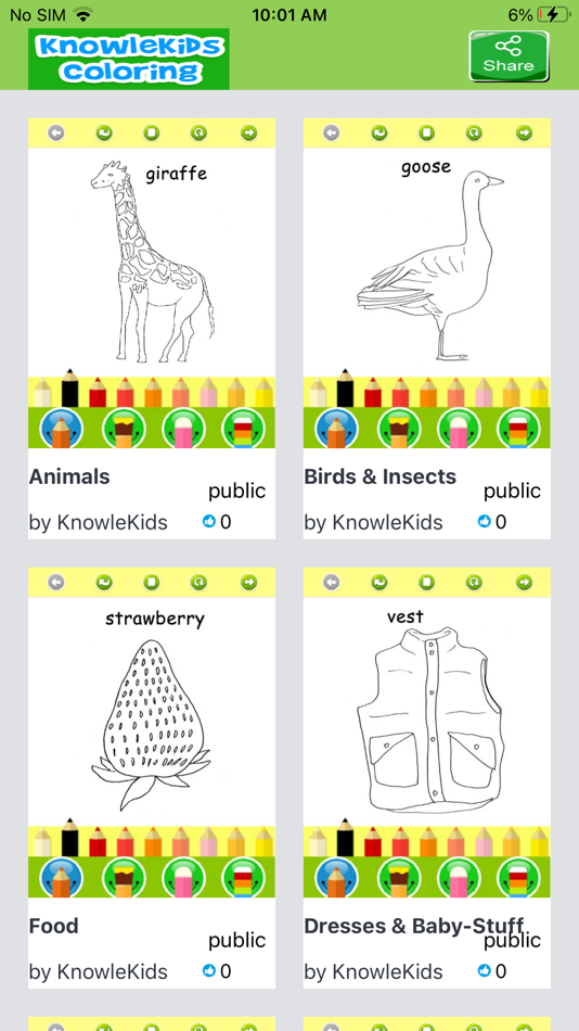 #2. KnowleKids Coloring Lite (iOS) بواسطة: KnowleMedia