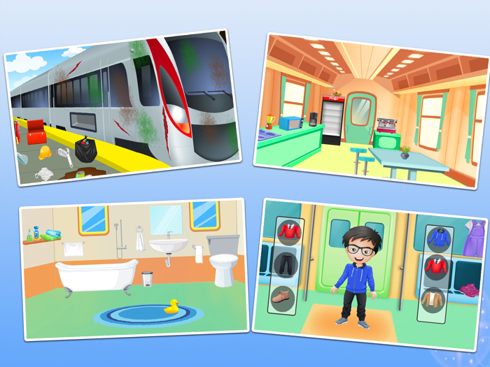 Train Sim Cleaning Games ASMR