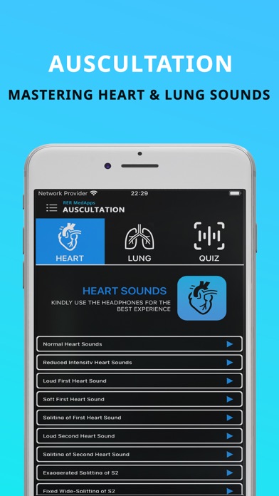Auscultation - Heart Sounds Screenshot