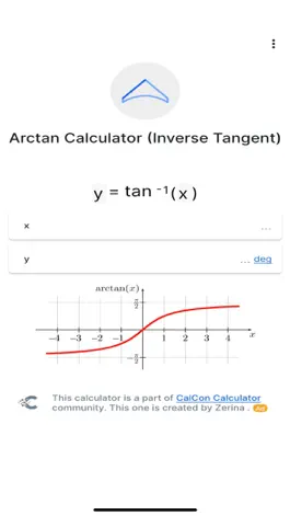 Game screenshot Arctan Calculator mod apk