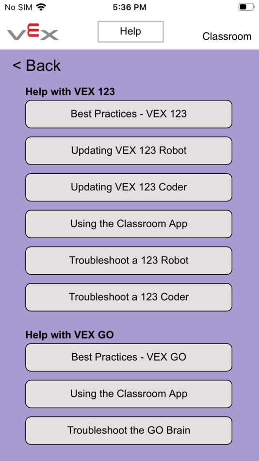 #2. VEX Classroom (iOS) Podle: VEX Robotics, Inc.