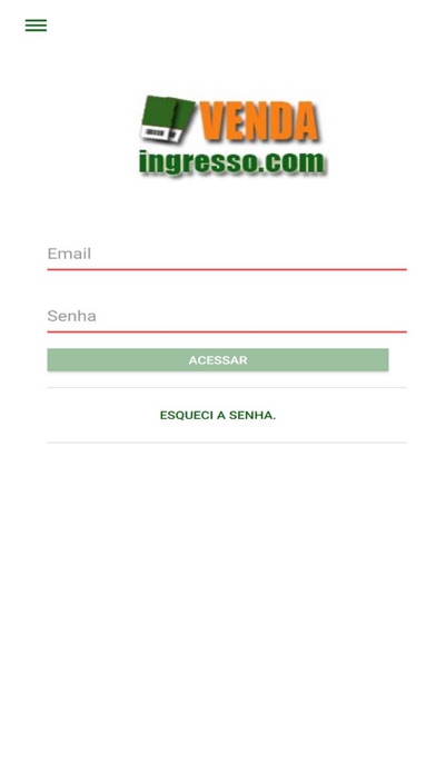 Venda Ingresso Screenshot
