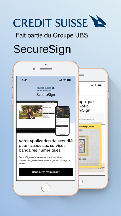 Screenshot #1 pour SecureSign by Credit Suisse