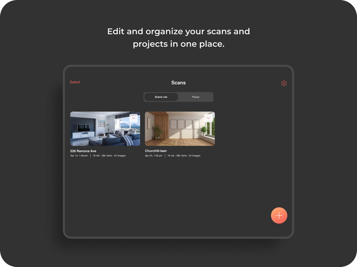 OpalAi - ScanTo3D and Floorplan